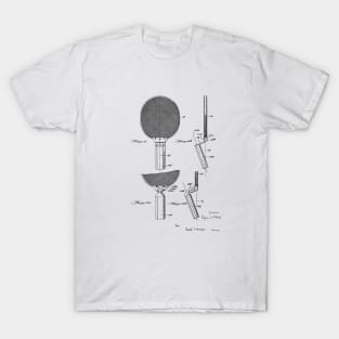 Table Tennis Vintage Patent Drawing T-Shirt